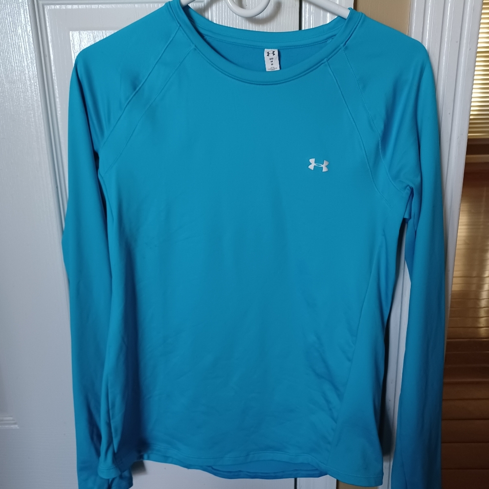 Under armour women's blue long sleeve cold weather gear